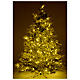 Árbol de Navidad 200 cm verde escarchado con purpurina 350 luces LED s5