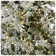 Albero di Natale 200 cm verde brinato con glitter 350 luci led F. Forest s2