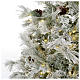 Albero di Natale 200 cm verde brinato con glitter 350 luci led F. Forest s3