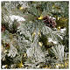 Albero di Natale 200 cm verde brinato con glitter 350 luci led F. Forest s4