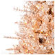 Albero di Natale rosa 200 cm brinato pigne 300 luci led Victorian Pink s3