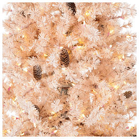 Pink Christmas Tree 200 cm frosted pine cones 300 LEDs Victorian Pink