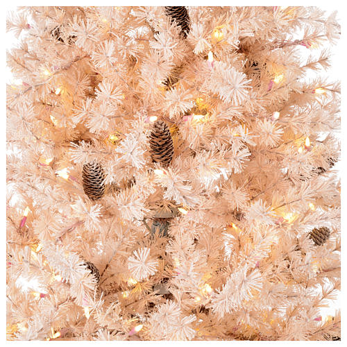 Pink Christmas Tree 200 cm frosted pine cones 300 LEDs Victorian Pink 2