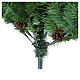 Árbol de Navidad verde 150 cm con piñas slim memory shape Nuremberg s5