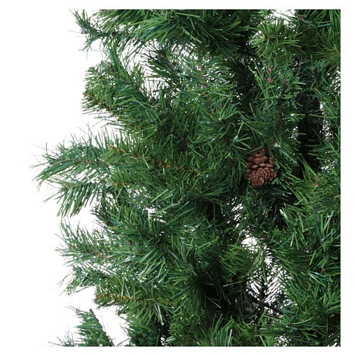 Albero di Natale verde 150 cm con pigne slim memory shape Norimberga 3