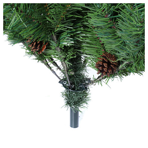 Árvore de Natal verde 150 cm com pinhas Slim memória de forma Nuremberga 5