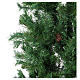 Árbol de Navidad verde con piñas 180 cm slim memory shape Nuremberg s3