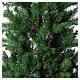 Albero di Natale 210 cm slim memory shape verde con pigne Norimberga s2