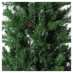 Albero di Natale slim verde con pigne 230 cm memory shape Norimberga