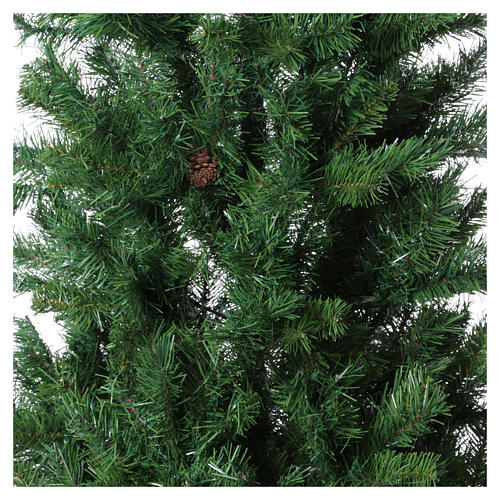 Árvore de Natal Slim memória de forma 230 cm verde com pinhas Nuremberga 2