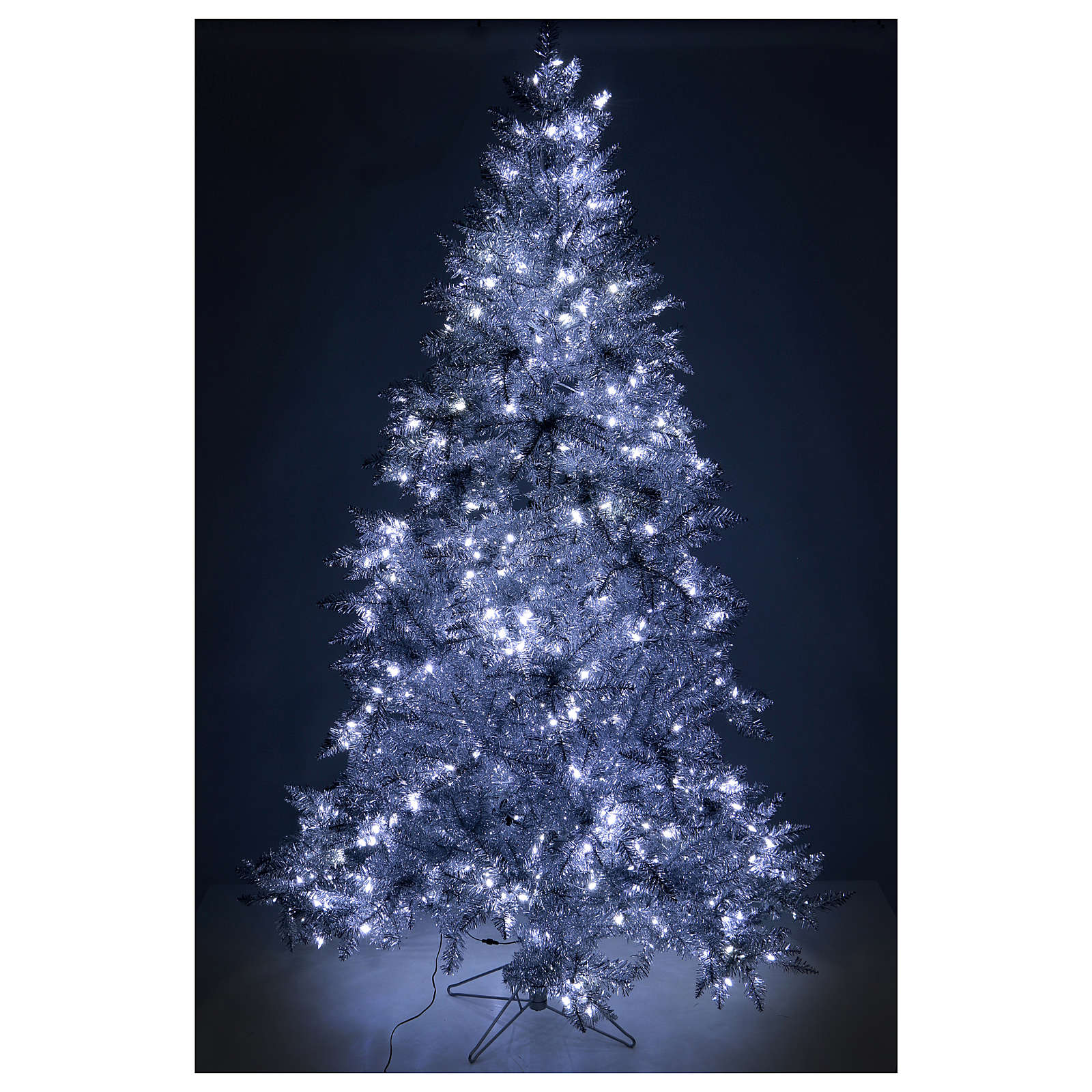Luci Vintage Per Albero Di Natale Albero di Natale 270 cm Vintage Silver 500 luci led uso interno esterno
