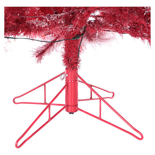 Árvore de Natal 230 cm modelo "Red Velvet" Abeto Nevado 500 lâmpadas LED Interior 6