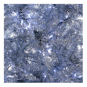 Albero di Natale 230 cm Vintage silver abete argento 500 luci led interno esterno