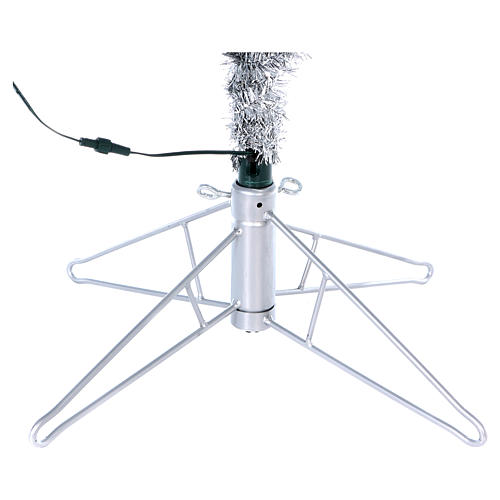 Albero di Natale 230 cm Vintage silver abete argento 500 luci led interno esterno 6