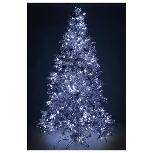 Christmas Tree 230 cm Silver Vintage fir 500 led lights indoor  5
