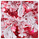 Sapin de Noël 270 cm Red Velvet enneigé 700 lumières Led pour intérieur s2