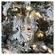 Faux Christmas tree 230 cm snowy pinecones 450 LED lights indoor real feel s2