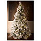 Faux Christmas tree 230 cm snowy pinecones 450 LED lights indoor real feel s8