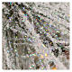 Albero di Natale 230 cm pino innevato con pigne naturali 450 luci led interno feel real s6