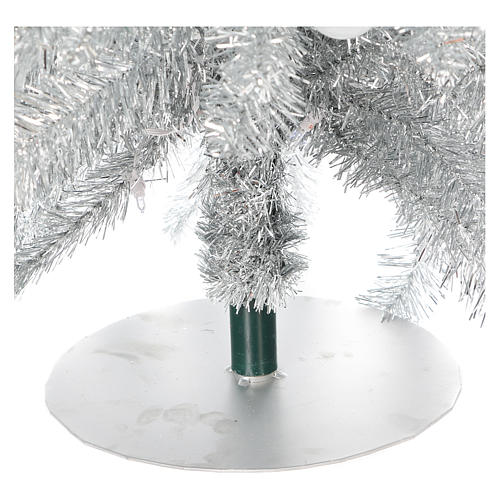 Arbol de Navidad 180 cm Fancy Silver plateado punta modelable 300 LED interior exterior 6