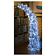 Sapin de Noël 180 cm Fancy Silver pointe pliable 300 lumières Led pour intérieur et extérieur s5