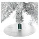 Sapin de Noël 180 cm Fancy Silver pointe pliable 300 lumières Led pour intérieur et extérieur s6
