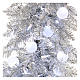 Albero di Natale 180 cm Fancy Silver abete argento punta modellabile 300 led interno esterno s2