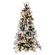 Árbol de Navidad 340 cm pino nevado con piñas naturales 1000 luces eco led interior feel real s1