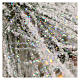 Albero di Natale 340 cm pino innevato con pigne naturali 1000 luci eco led interno feel real s7