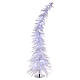 Sapin de Noël 180 cm Fancy White pointe pliable 300 lumières Led pour intérieur et extérieur s1