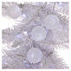 Sapin de Noël 180 cm Fancy White pointe pliable 300 lumières Led pour intérieur et extérieur s3