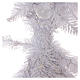 Sapin de Noël 180 cm Fancy White pointe pliable 300 lumières Led pour intérieur et extérieur s4