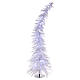 Albero di Natale 180 cm Fancy White abete bianco punta modellabile 300 eco led interno esterno s1