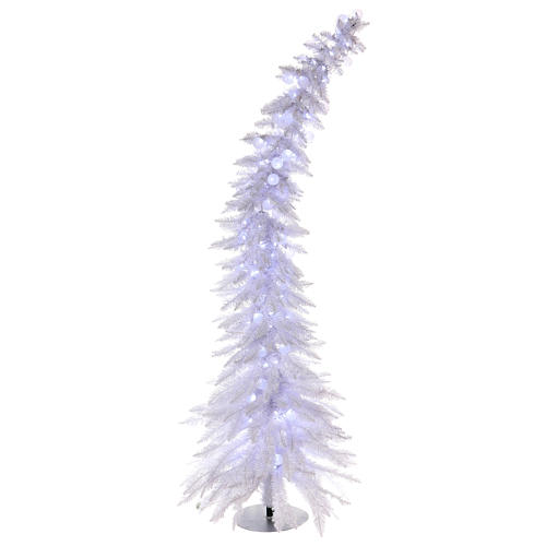 Árvore de Natal 180 cm modelo "Fancy White" Abeto Branco Ponta Moldável 300 Lâmpadas LED Interior/Exterior. 1