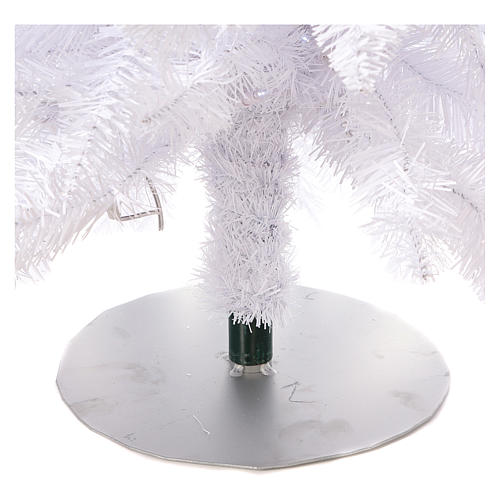 Árvore de Natal 180 cm modelo "Fancy White" Abeto Branco Ponta Moldável 300 Lâmpadas LED Interior/Exterior. 7