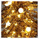 Arbol de Navidad dorado 180 cm Fancy Gold con punta modelable 300 LED interior exterior s2