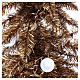 Arbol de Navidad dorado 180 cm Fancy Gold con punta modelable 300 LED interior exterior s3