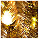 Sapin de Noël 180 cm Fancy Gold pointe pliable 300 lumières Led pour intérieur et extérieur s4