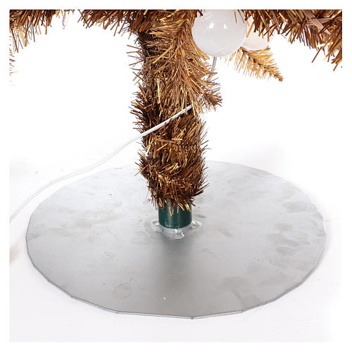 Gold Christmas Tree 180 cm fir mouldable tip 300 eco indoor led outdoor 7