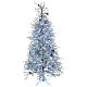 Weihnachtsbaum Mod. Victorian Blue 210cm Schnee und Zapfen 350 Led s1