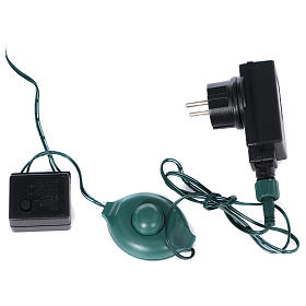 Christmas tree Victorian Blue, with natural pine cones, fake ice and 350 eco LEDs for indoor and outdoor use, 210 cm s9