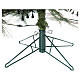 Albero Natale 200 cm pino innevato con pigne naturali 350 luci led interno feel real s6