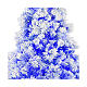 Blauer Weihnachtsbaum Mod. V.Burgundy 270cm Schnee und Zapfen 600 Lichter s2