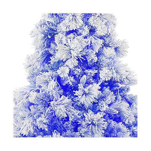 Árbol de Navidad 270 cm Virginia Blue nevado 700 luces 2