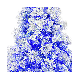 Choinka 270 cm Virginia Blue ośnieżona, 700 światełek led