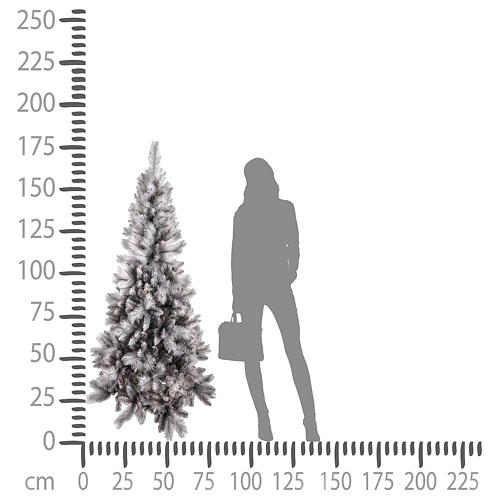 Christmas Tree 180 cm Silver Diamond 4