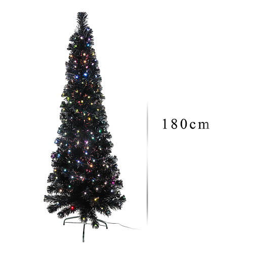 Black Shade tree with multicolour LED 180 cm slim 3