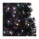 Black Shade tree with multicolour LED 180 cm slim s4