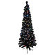 Black Shade tree with multicolor LED 180 cm slim s1