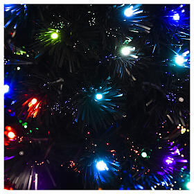 Black Shade Christmas tree with multicolour LED 150 cm